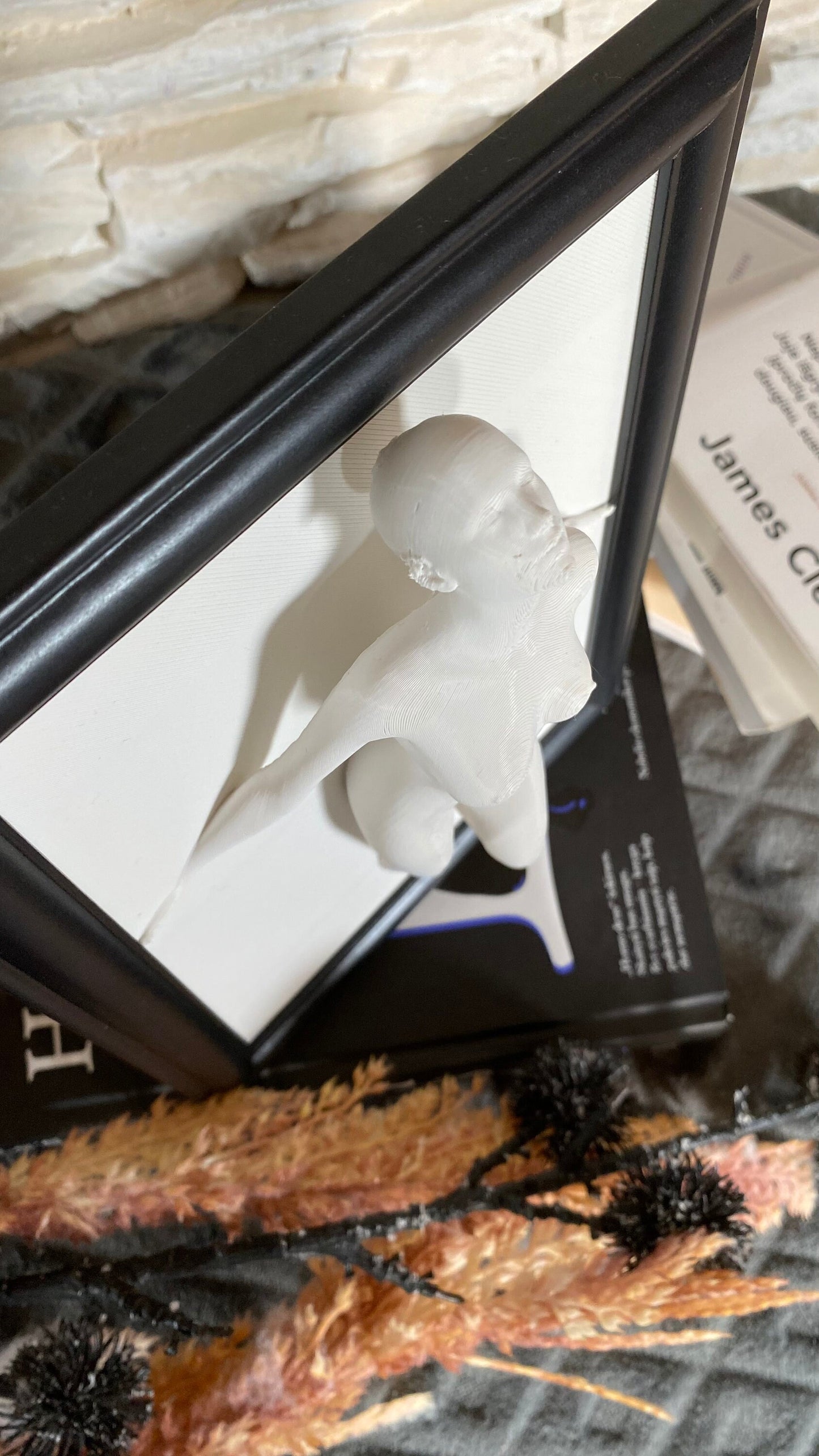 Framed Female Torso Wall Art / 3D Printed