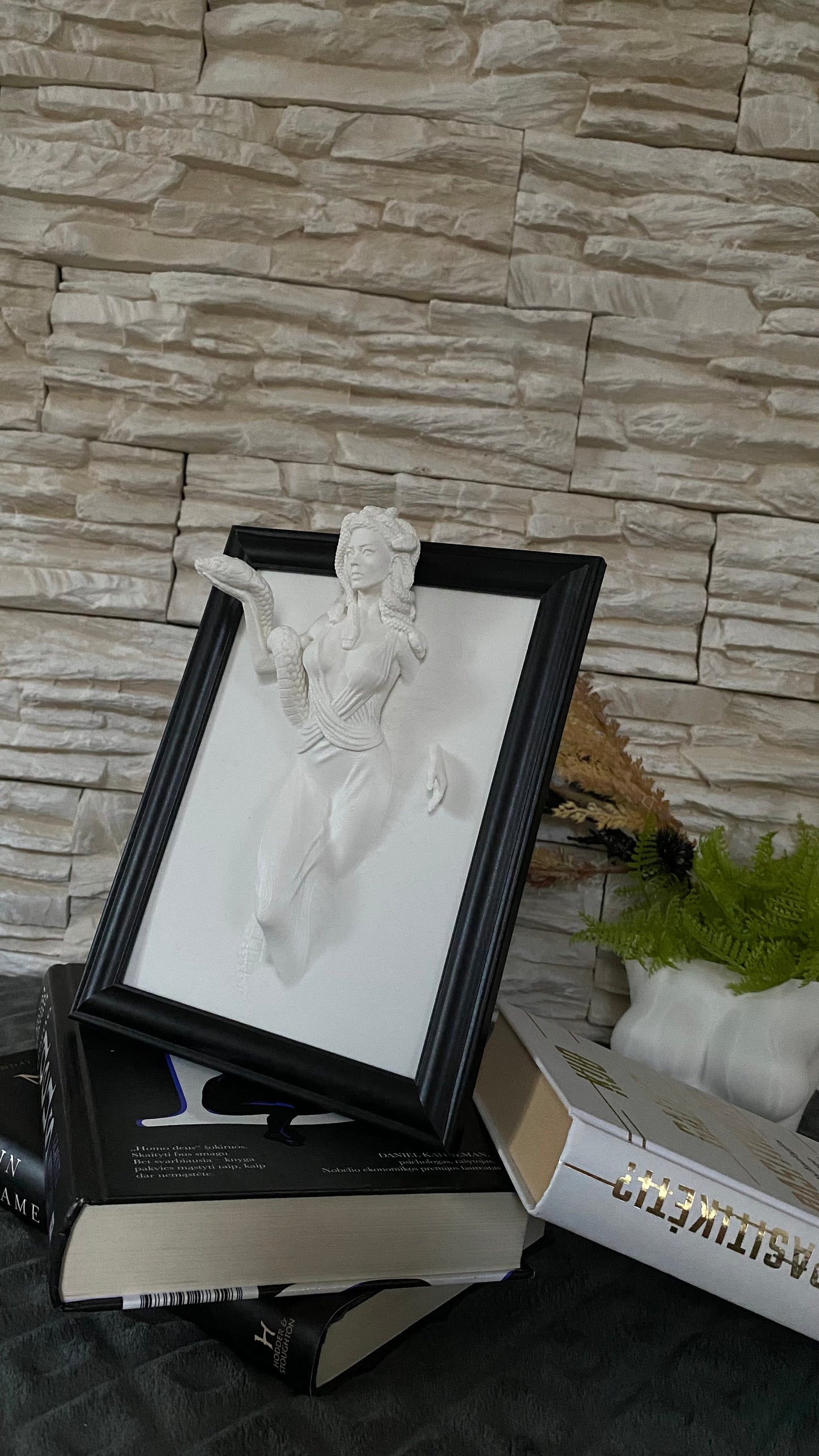 Medusa Figure Wall Art / 3D Printed