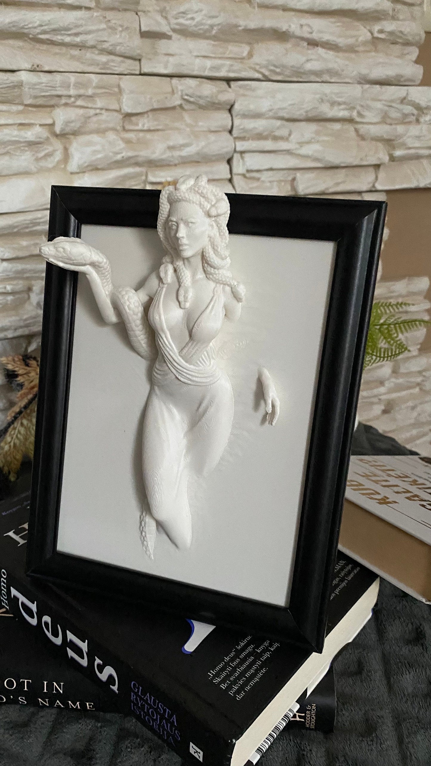 Medusa Figure Wall Art / 3D Printed