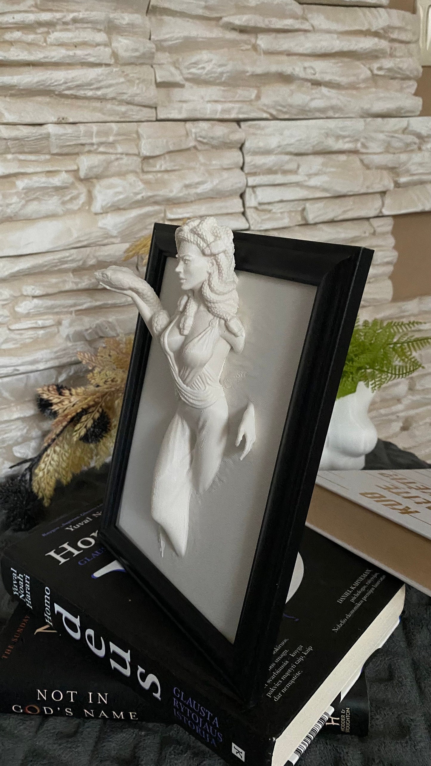 Medusa Figure Wall Art / 3D Printed