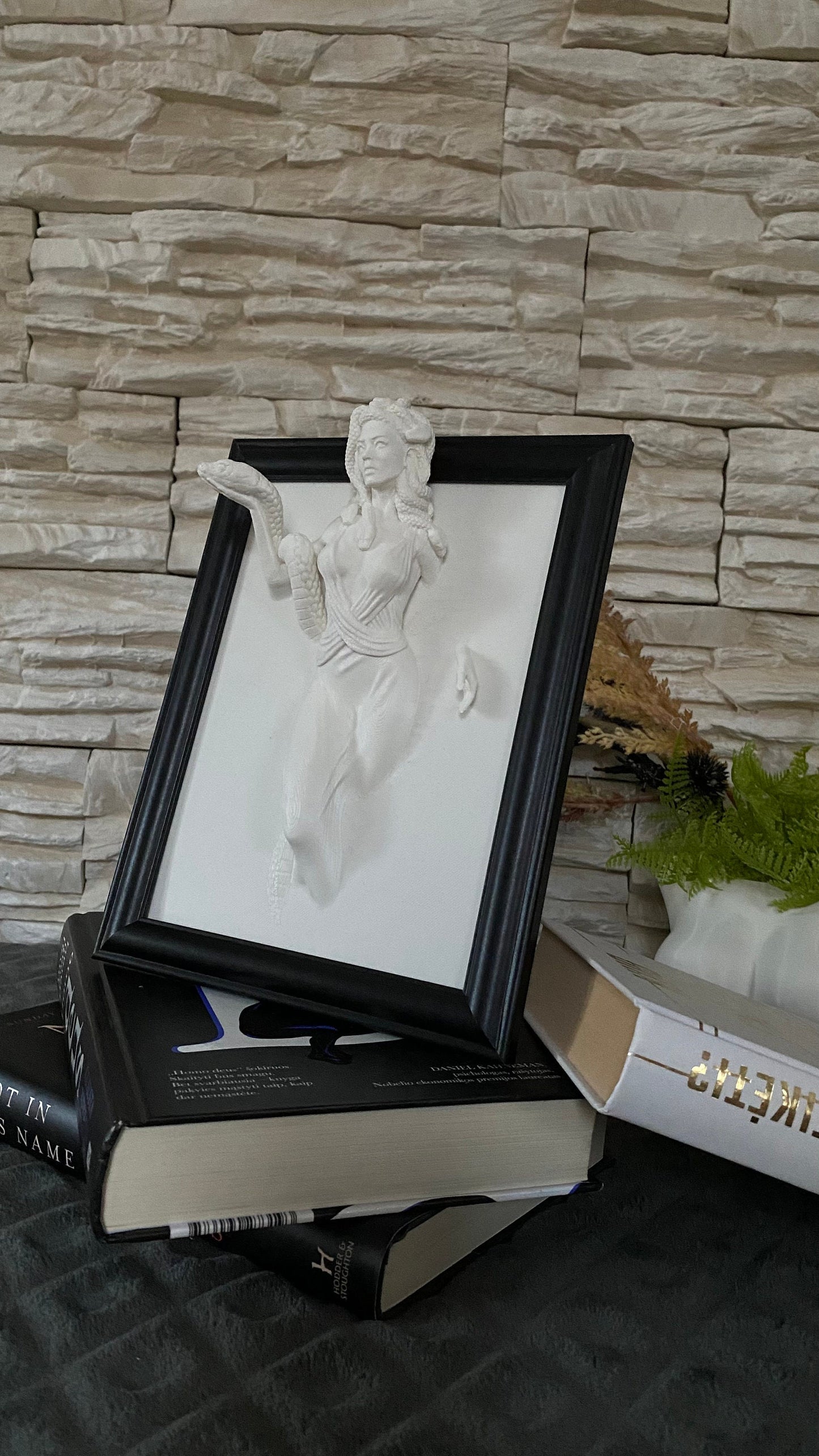 Medusa Figure Wall Art / 3D Printed