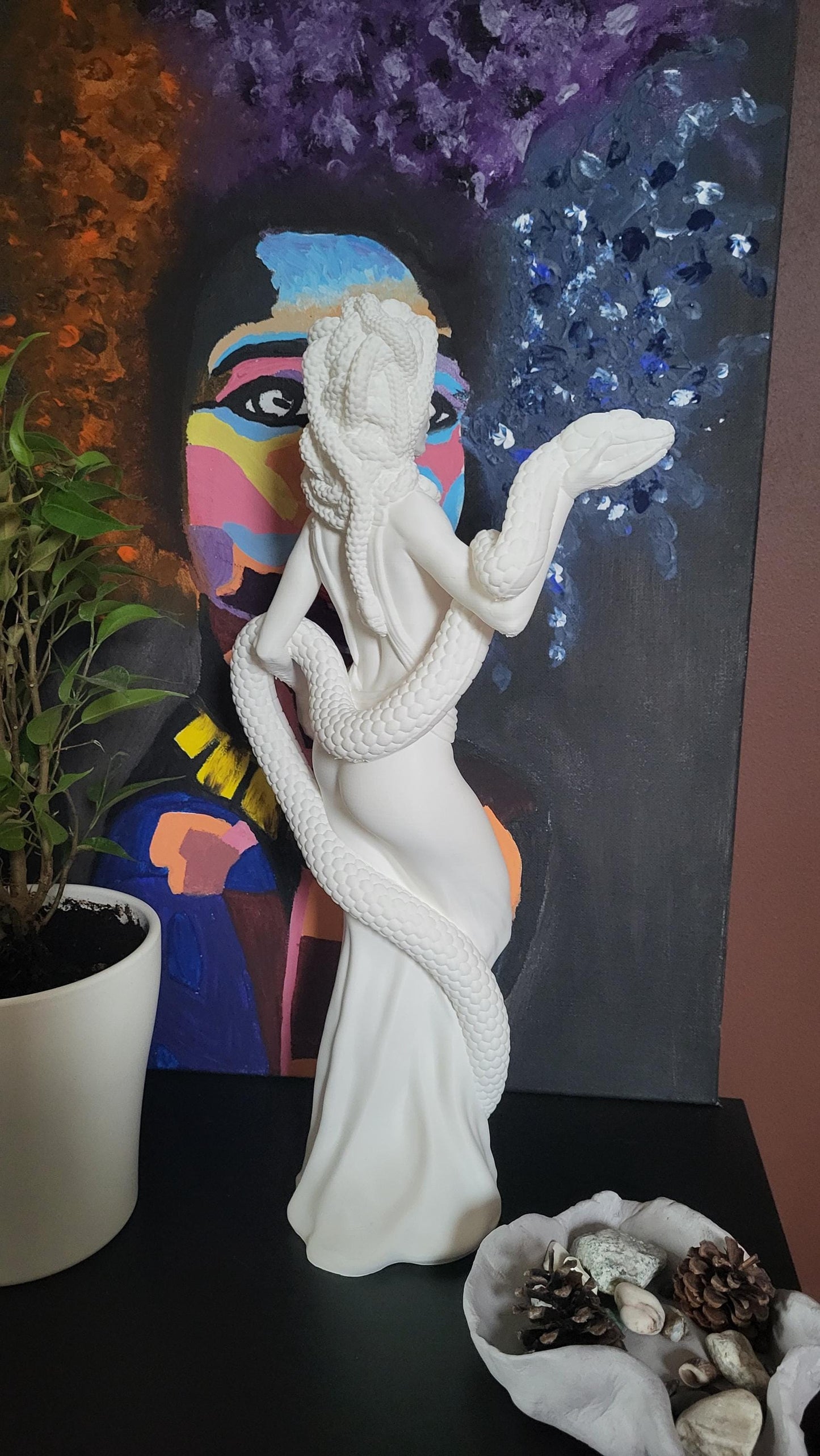 Mythological Medusa Statue / 3D printed