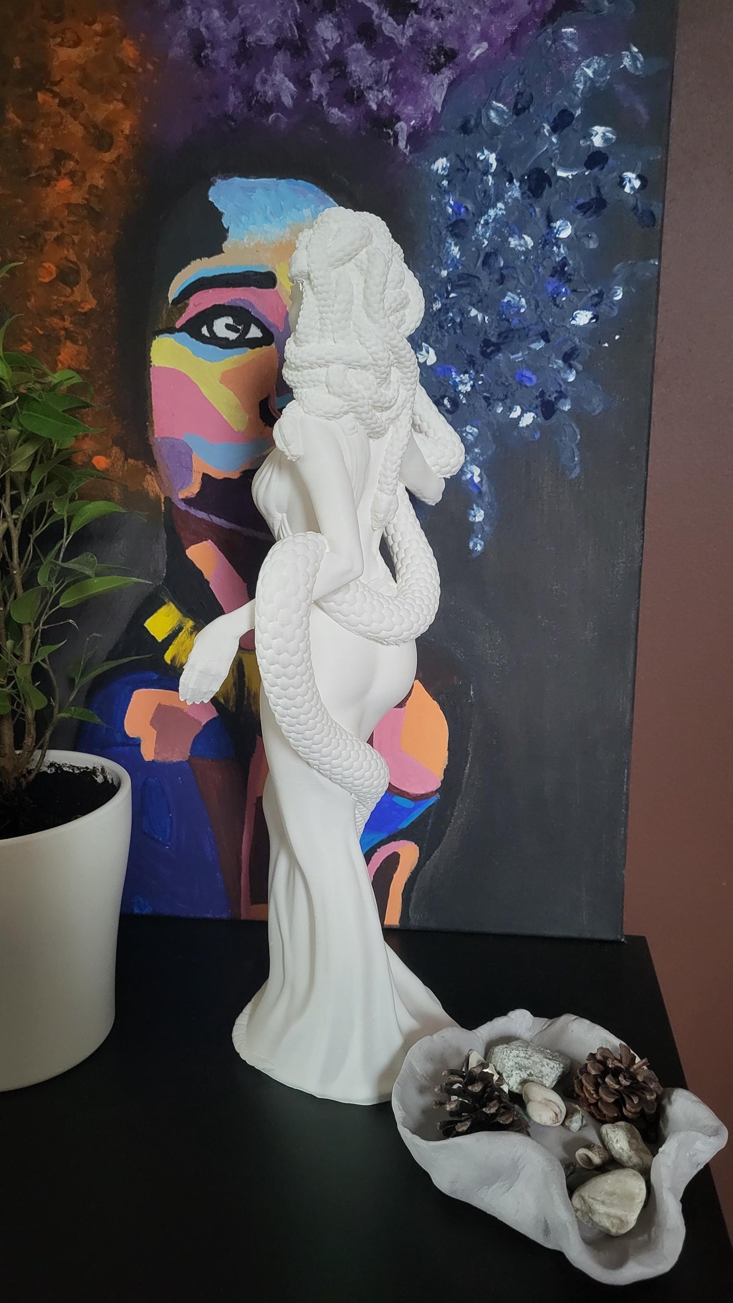 Mythological Medusa Statue / 3D printed