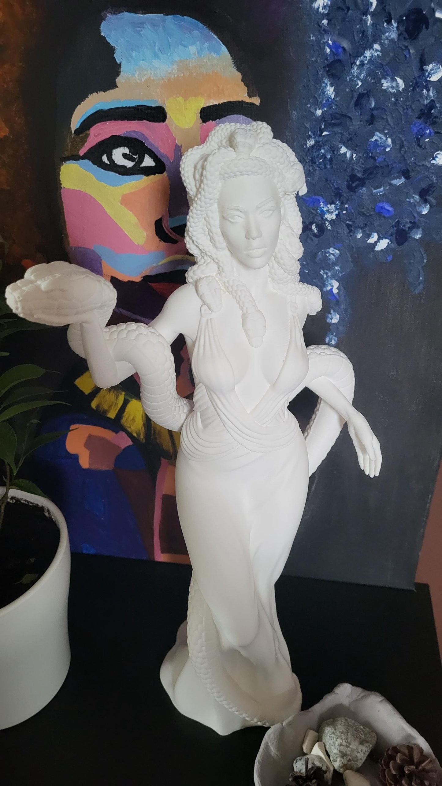 Mythological Medusa Statue / 3D printed