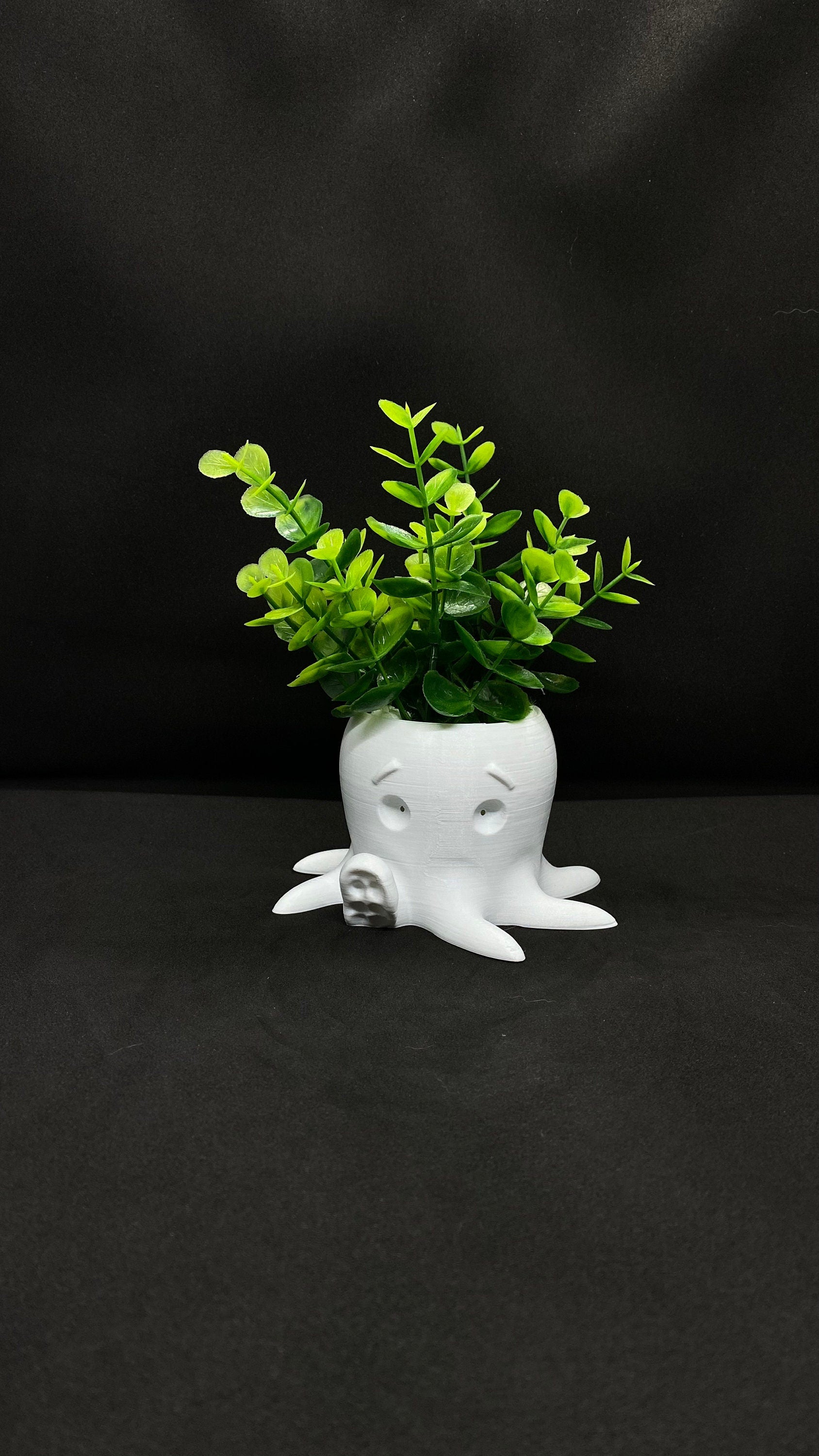 3D printed octopus planter pot