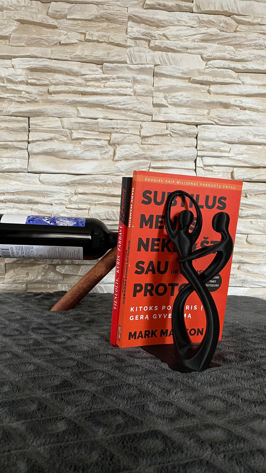 Dancing Couple Statue Bookend / 3D Printed
