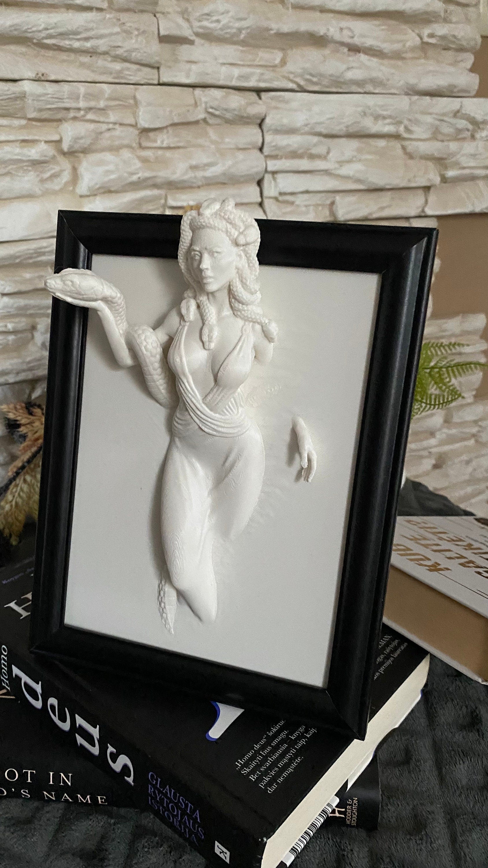 Medusa Figure Wall Art / 3D Printed