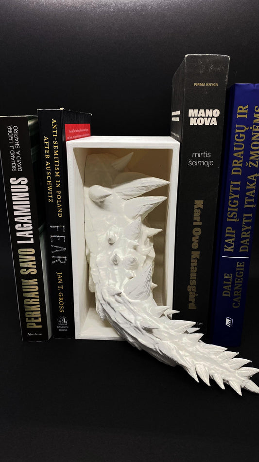 3D printed dragon tail book nook