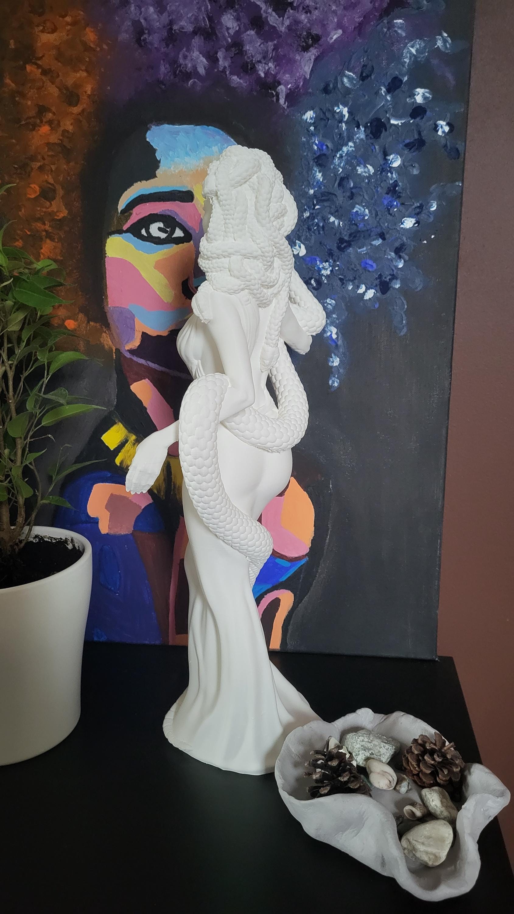 Mythological Medusa Statue / 3D printed
