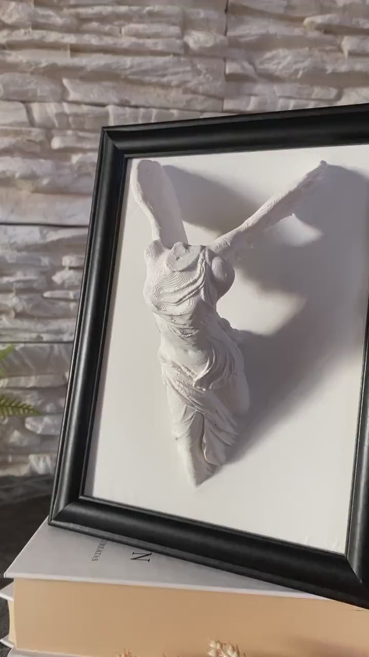 Framed Victory Statue /  3D printed