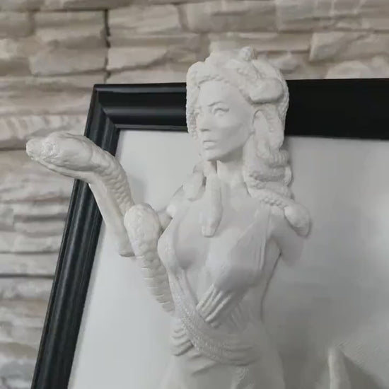 Medusa Figure Wall Art / 3D Printed